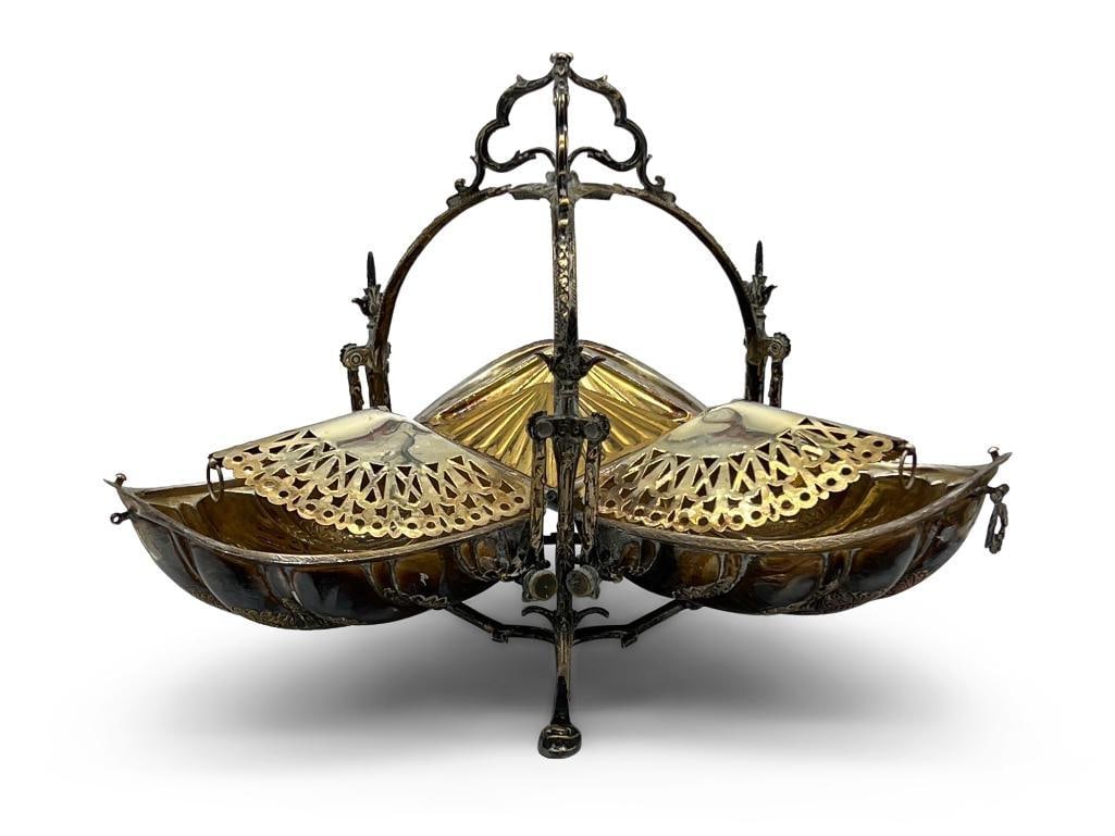 G. S. Co. Silver-plated Biscuit Warmer (1 of 5)