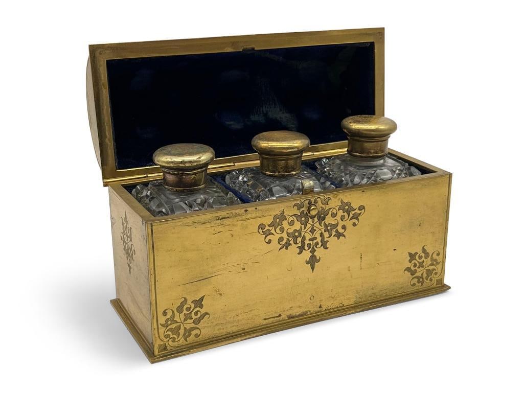 Continental Bronze Scent Bottle Caddy (1 of 5)