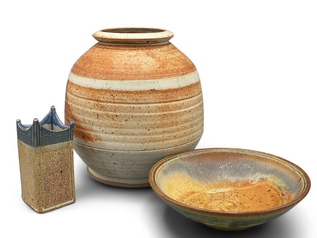 Assorted Grouping of Signed Studio Pottery (1 of 10)