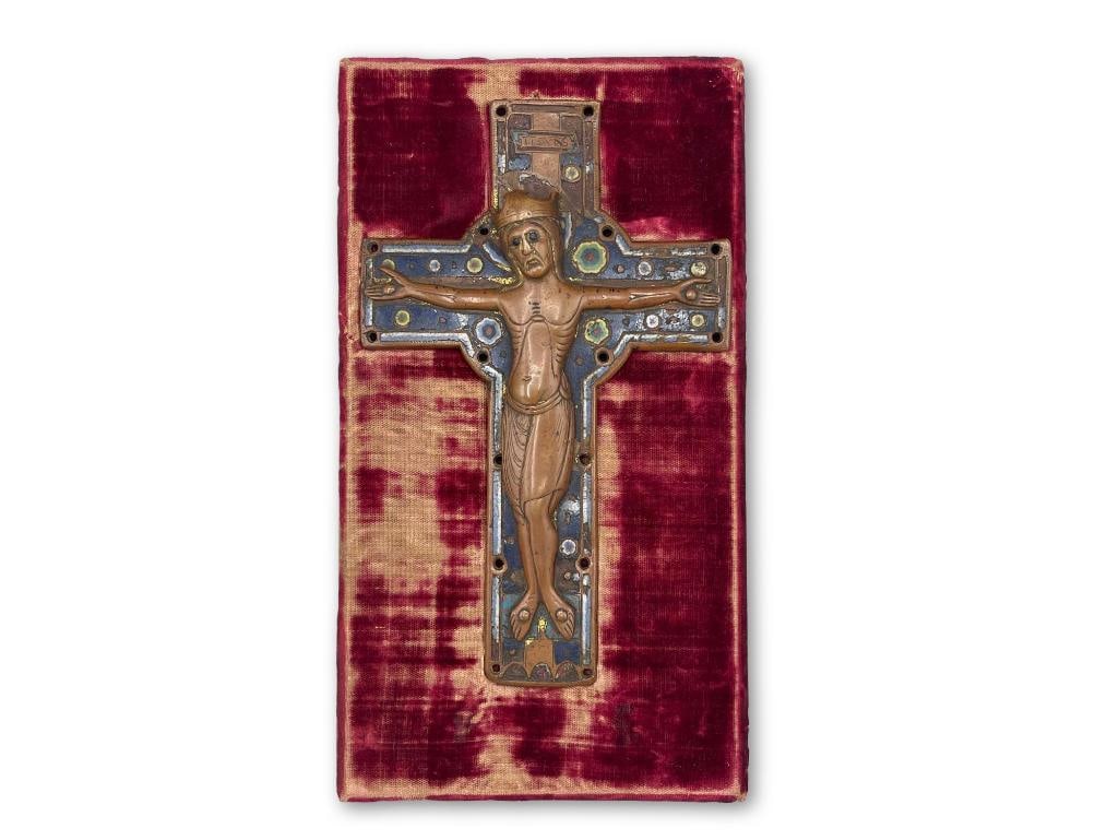 Champleve Enamel Copper Crucifix (1 of 5)
