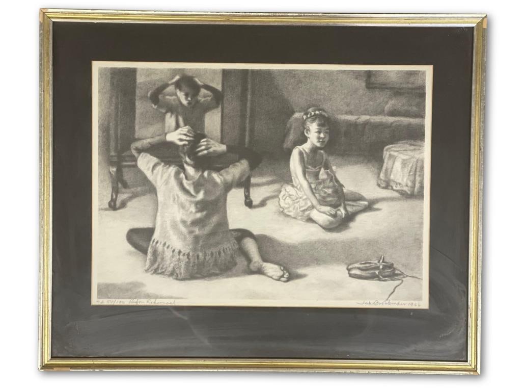 J. Bookbinder. Signed Lithograph, Before Rehearsal (1 of 5)