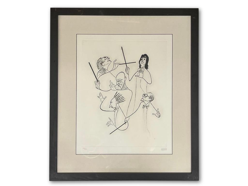 Al Hirschfeld. Signed Lithograph, Conductors (1 of 5)