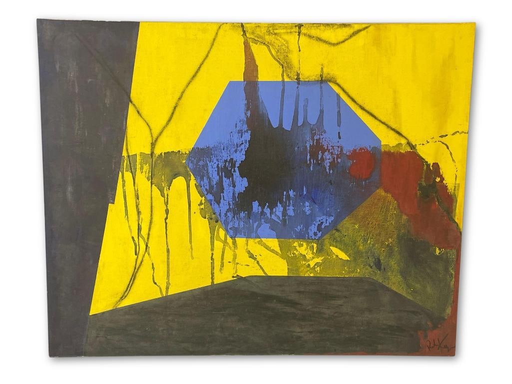 Large Format Oil/Canvas, Modernist Abstract (1 of 5)