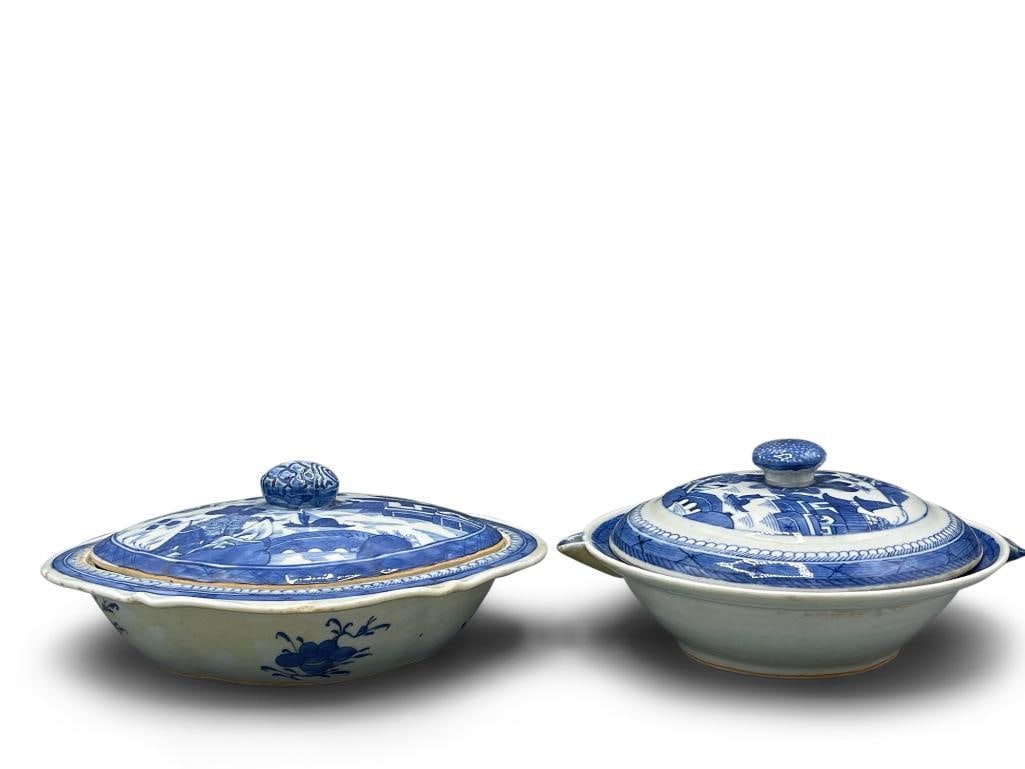 Two Chinese Canton Lidded Food Dishes (1 of 10)
