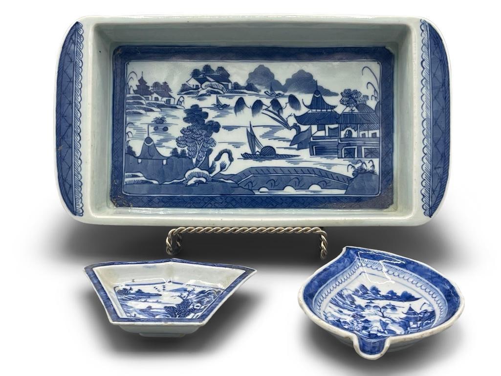 Three Chinese Canton Pieces (1 of 9)