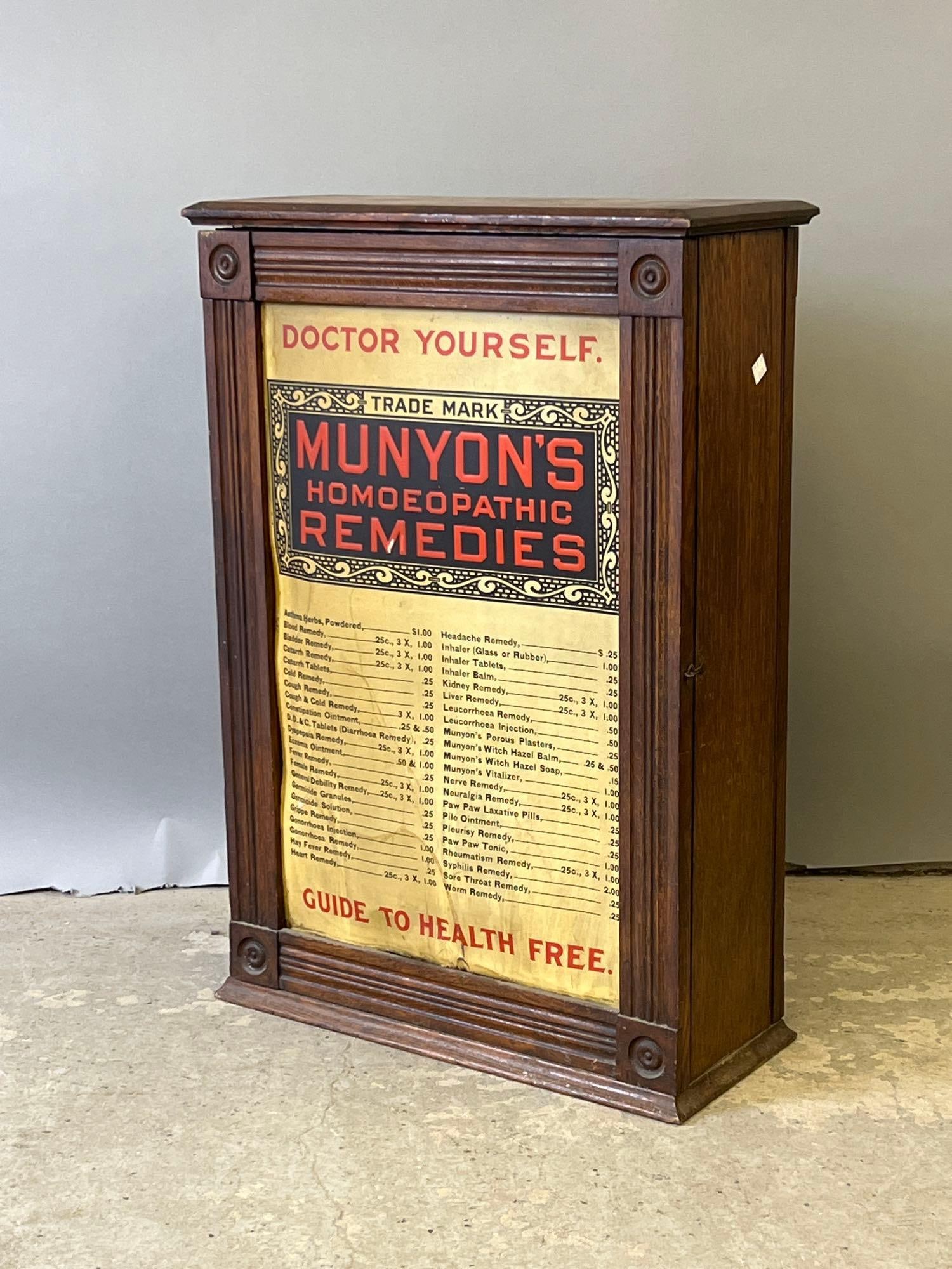 Munyon's Homeopathic Remedies Display Cabinet (1 of 4)