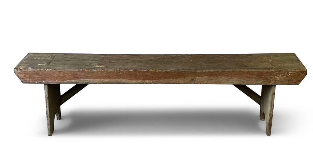 American Primitive Painted Bench (1 of 7)