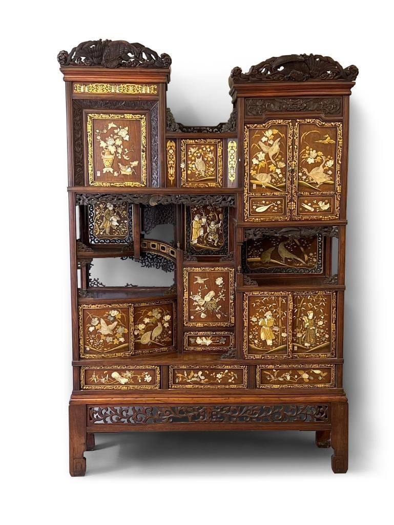 Japanese Shibayama Shodana Collector's Cabinet (1 of 11)