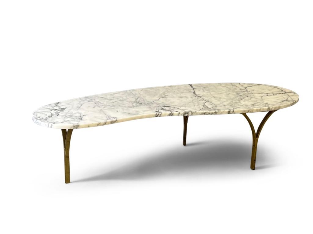 Italian Modern Marble Top Cocktail Table (1 of 6)