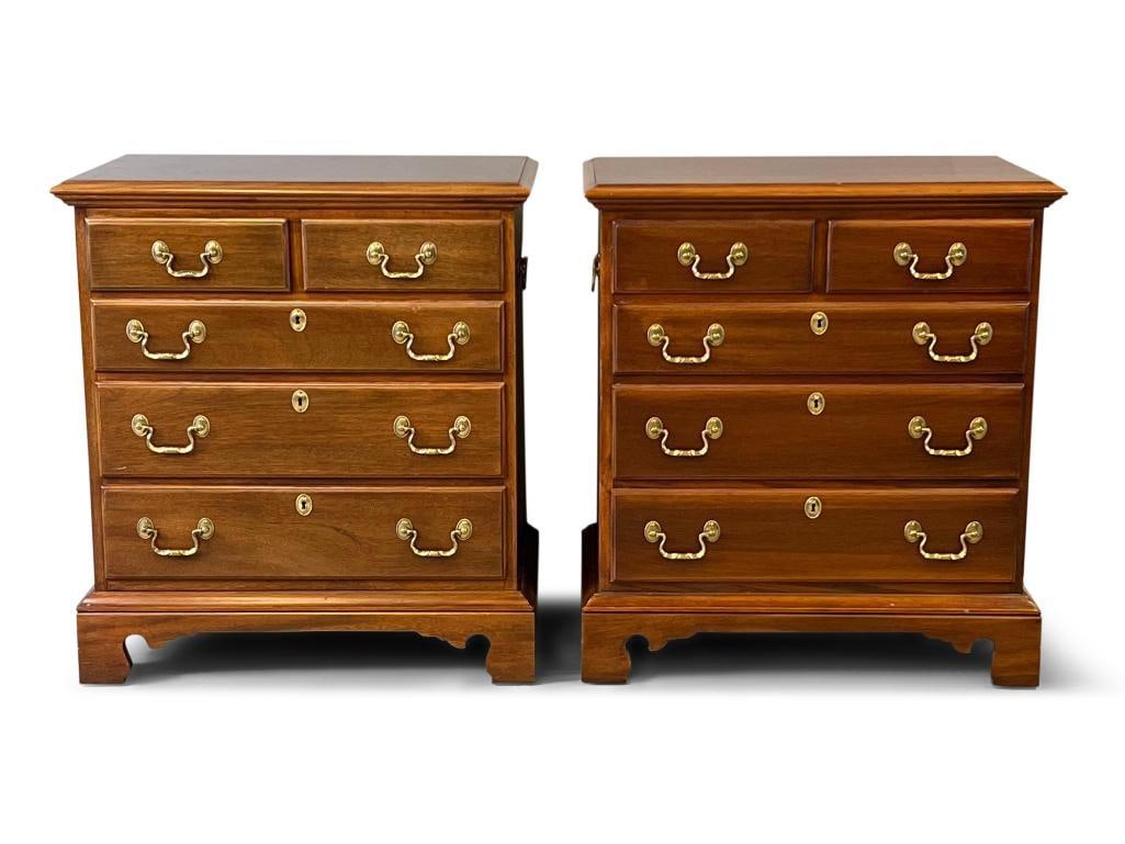 Pair of Link-Taylor Bachelor Chest Nightstands (1 of 7)