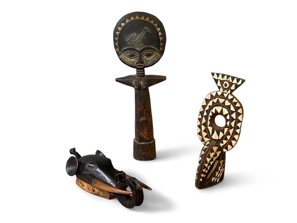 Three African Carved Objects (1 of 7)