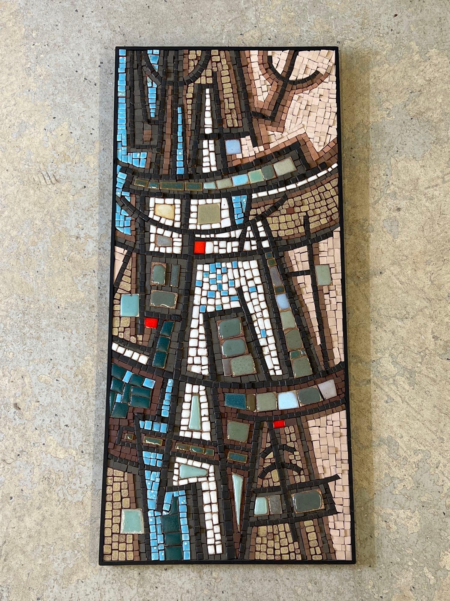 Midcentury Modern Mosaic Tile Wall Panel (1 of 4)