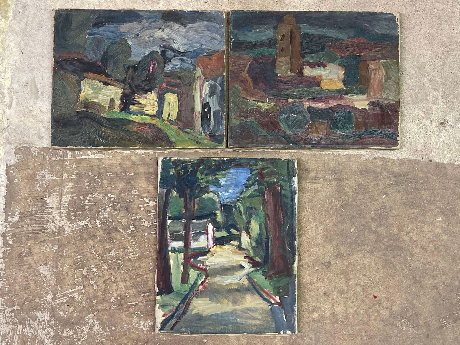 Three Biagio Pinto Oils/Canvas, Landscapes (1 of 8)