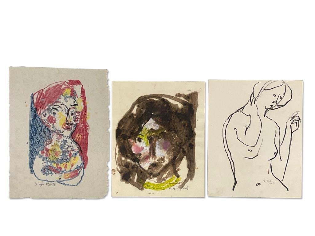 Three Biagio Pinto Works on Paper (1 of 4)