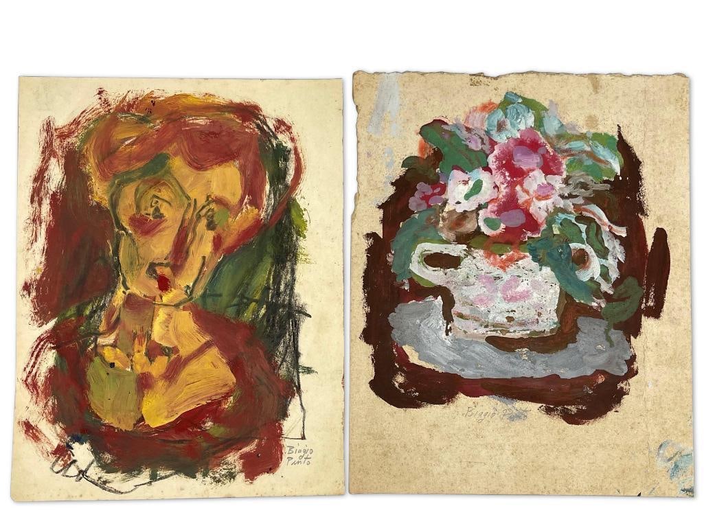 Biagio Pinto. Oil/Paper, Abstracts (1 of 3)