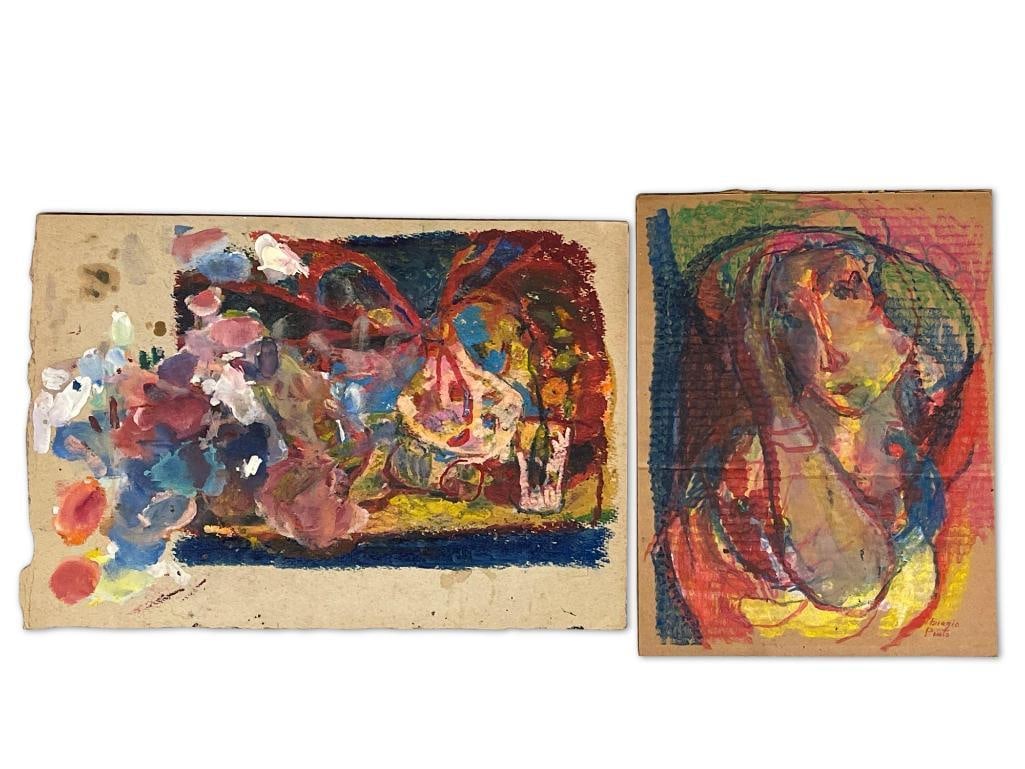 Two Biagio Pinto Mixed Media Works (1 of 4)