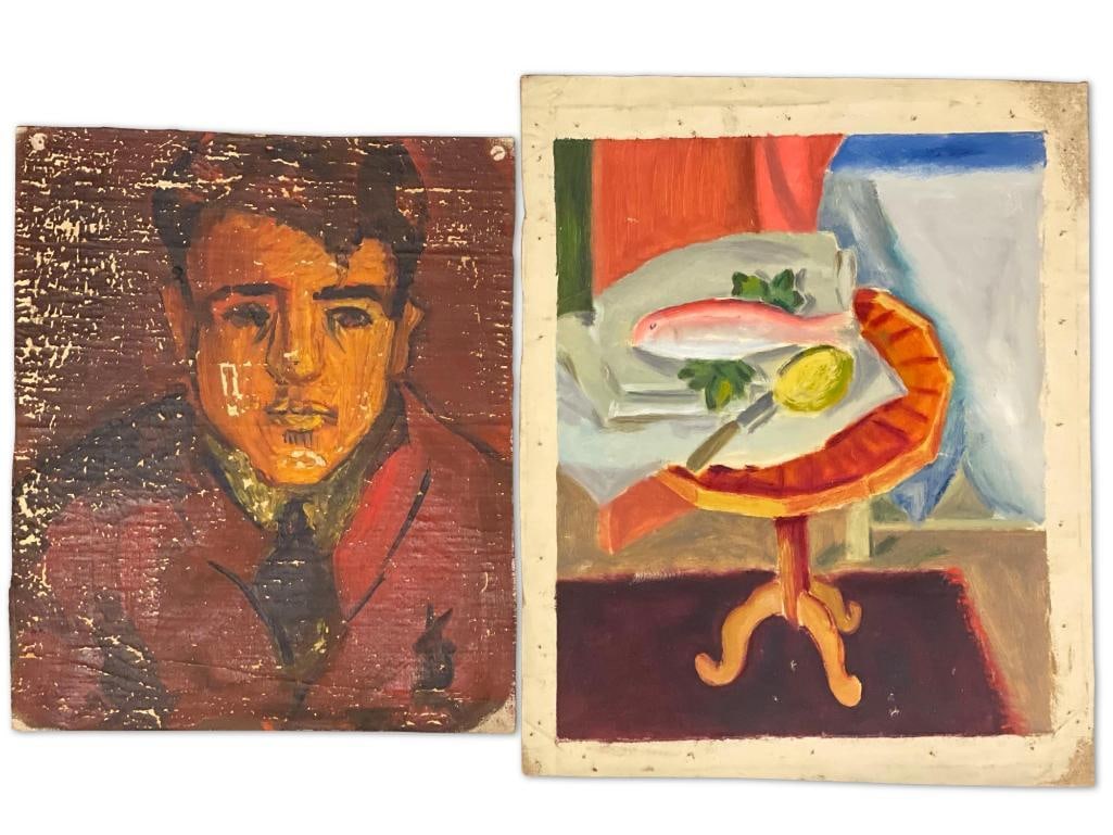 Two Biagio Pinto Oils/Canvas (1 of 5)