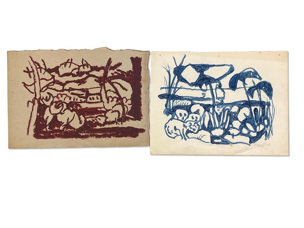 Two Biagio Pinto Works on Paper (1 of 4)