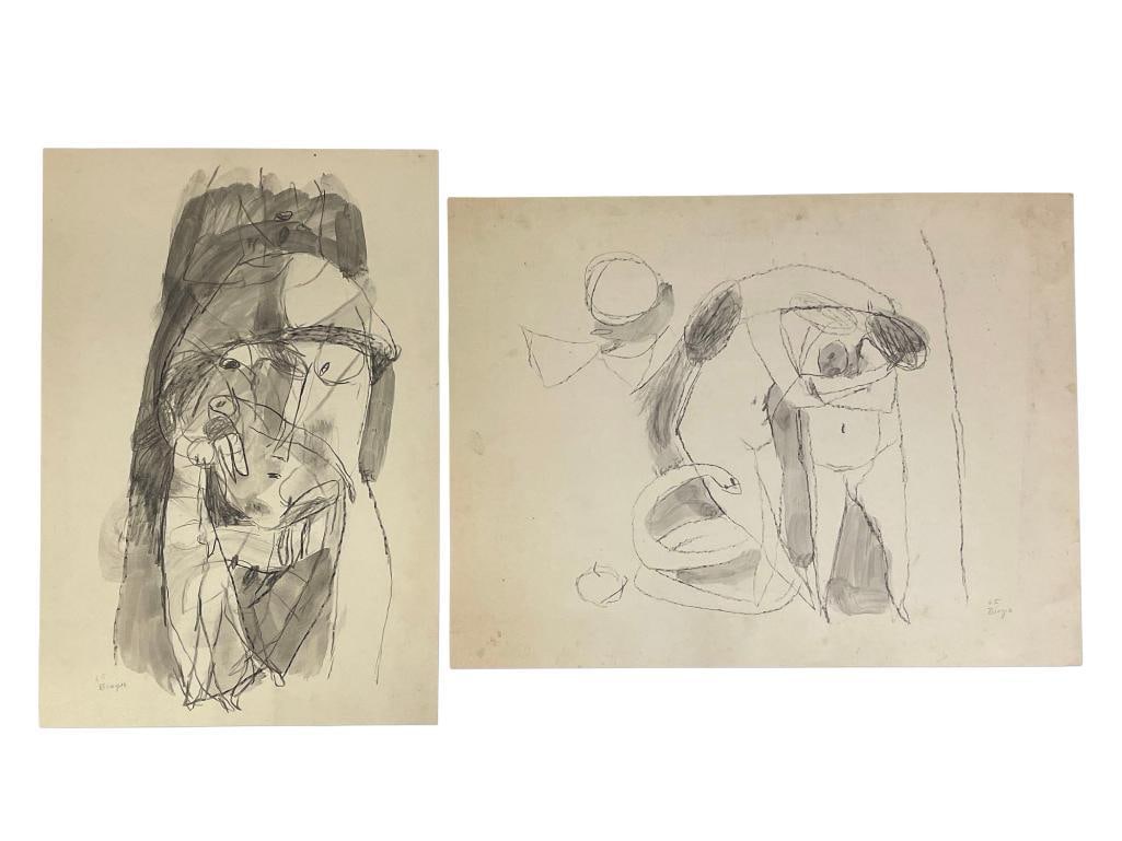 Two Biagio Pinto Works on Paper (1 of 3)