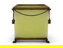 French Bronze and Opaline Glass Jardiniere