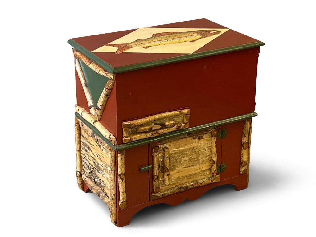 Adirondack Decorated Rustic Dry Sink (1 of 4)