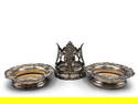 Sheffield Silver Plate Wine Coasters
