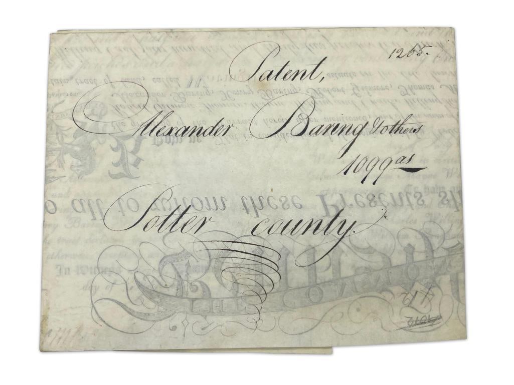 Potter County Indenture, Signed T. Mckean (1 of 7)