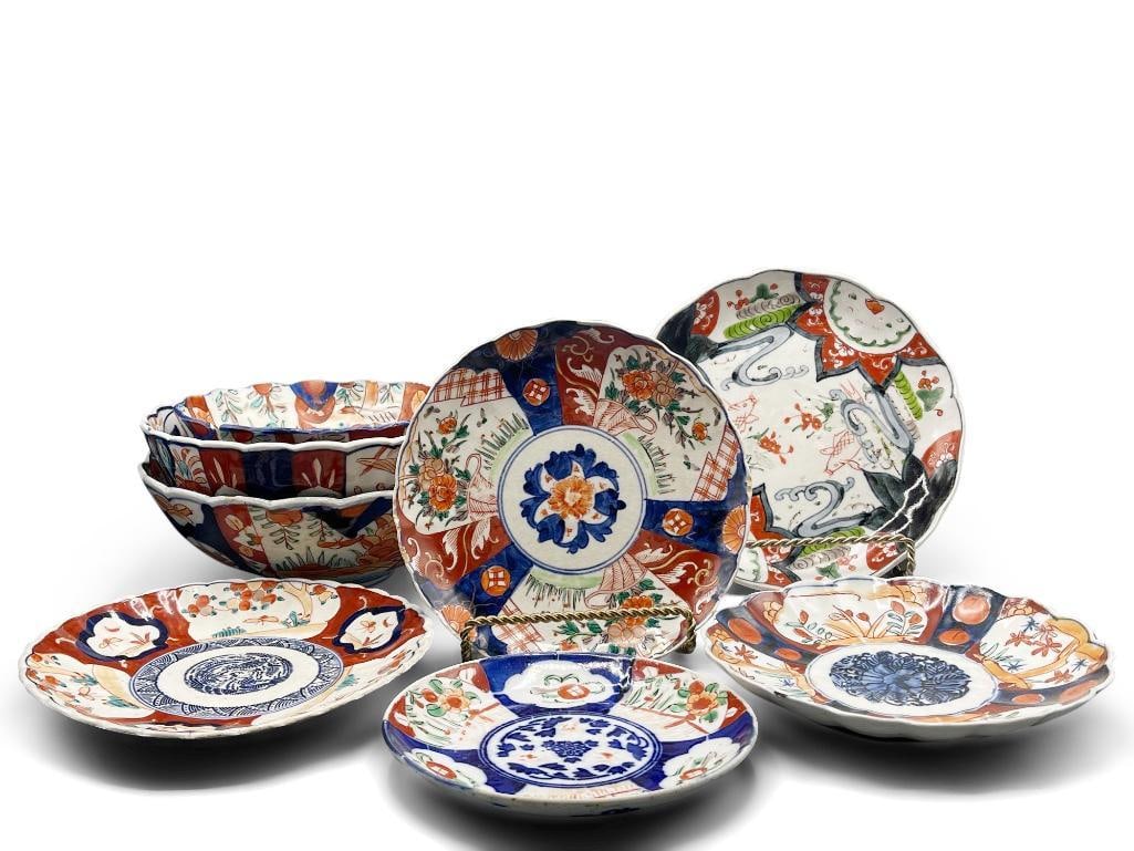Eight-pc. Japanese Imari Grouping (1 of 7)