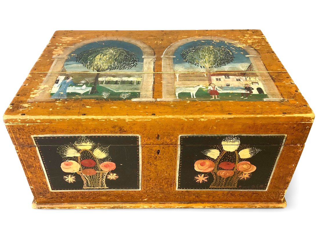 Painted Pine Blanket Chest (1 of 7)