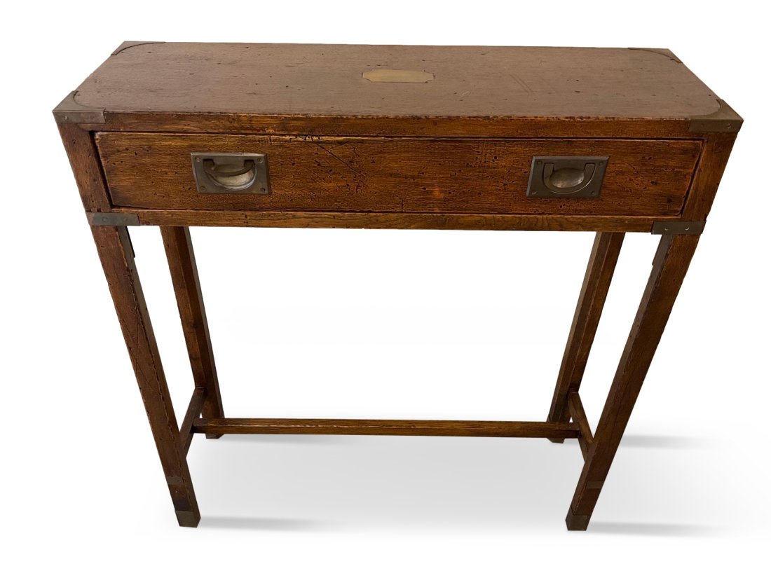 Diminutive Campaign-style Console Table (1 of 5)