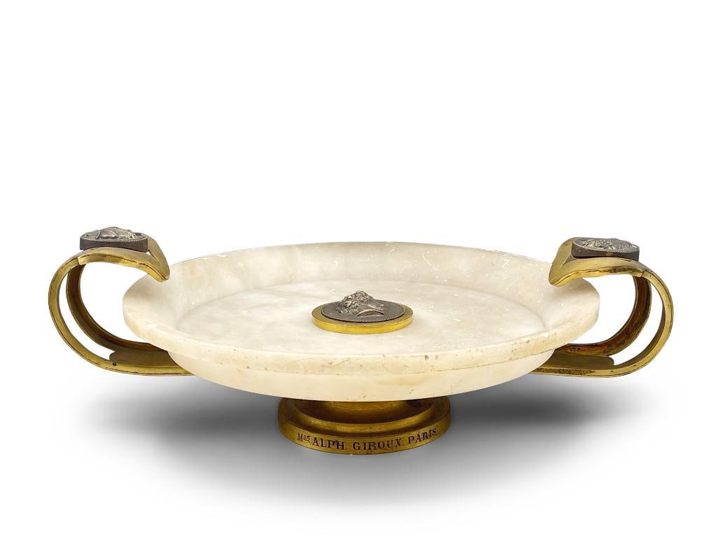 Alph. Giroux. Bronze Alabaster Centerpiece (1 of 7)