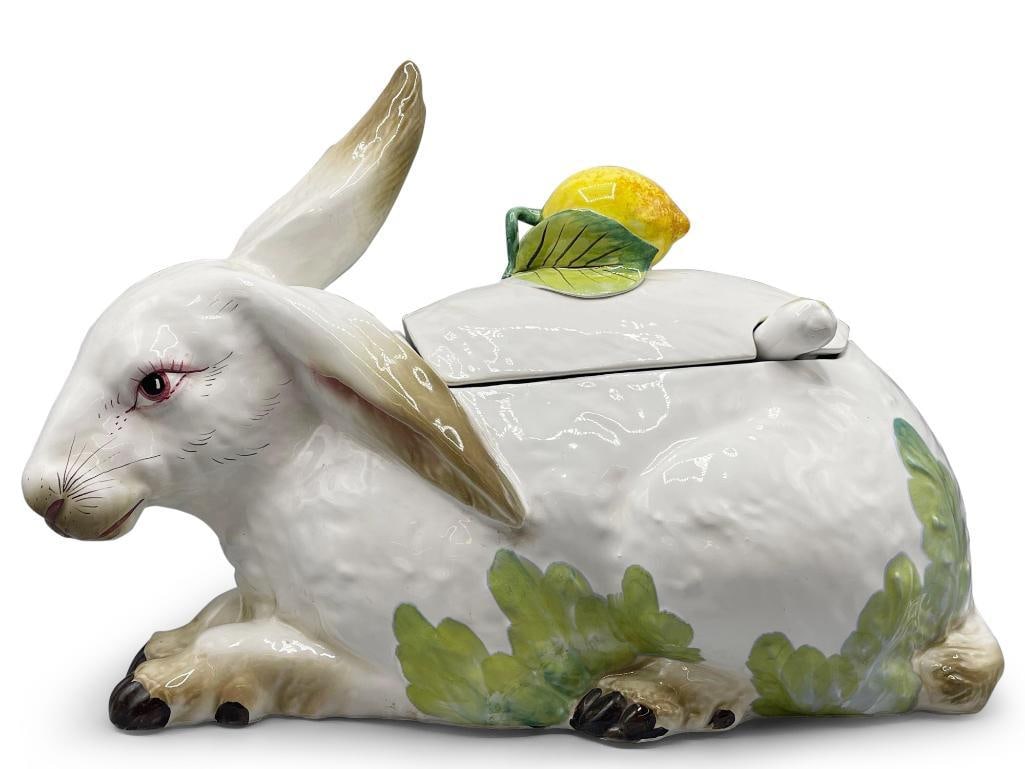 Italian Ceramic Rabbit Soup Tureen (1 of 4)