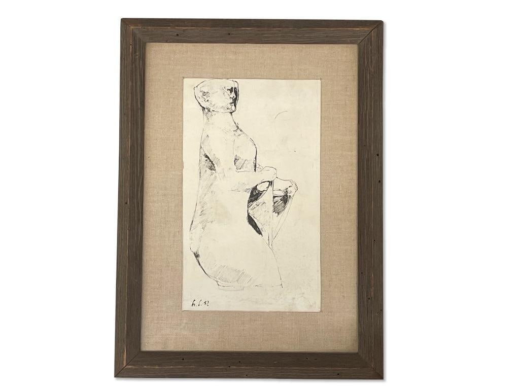 Signed H.C. Pen & Ink Abstract Illustration (1 of 5)