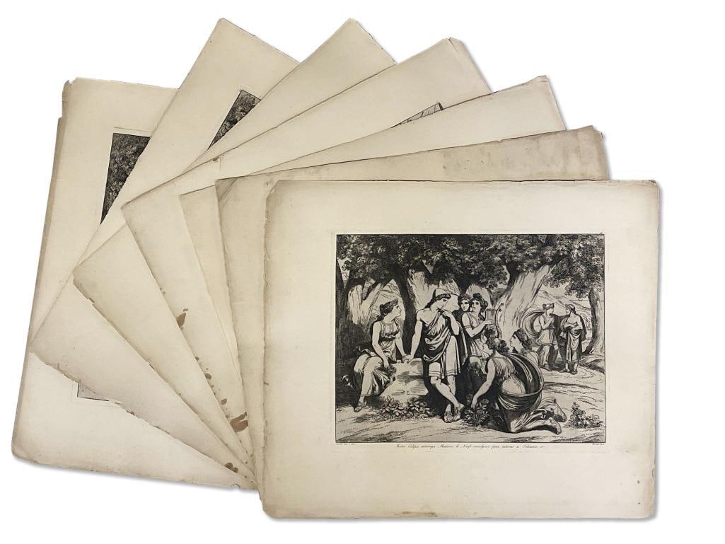 Seven Bartolomeo Pinelli Roman Engravings (1 of 9)