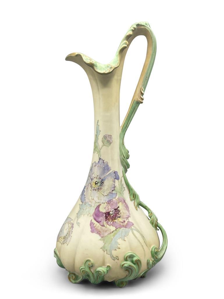 Limoges Pairpoint Handled Ewer (1 of 5)