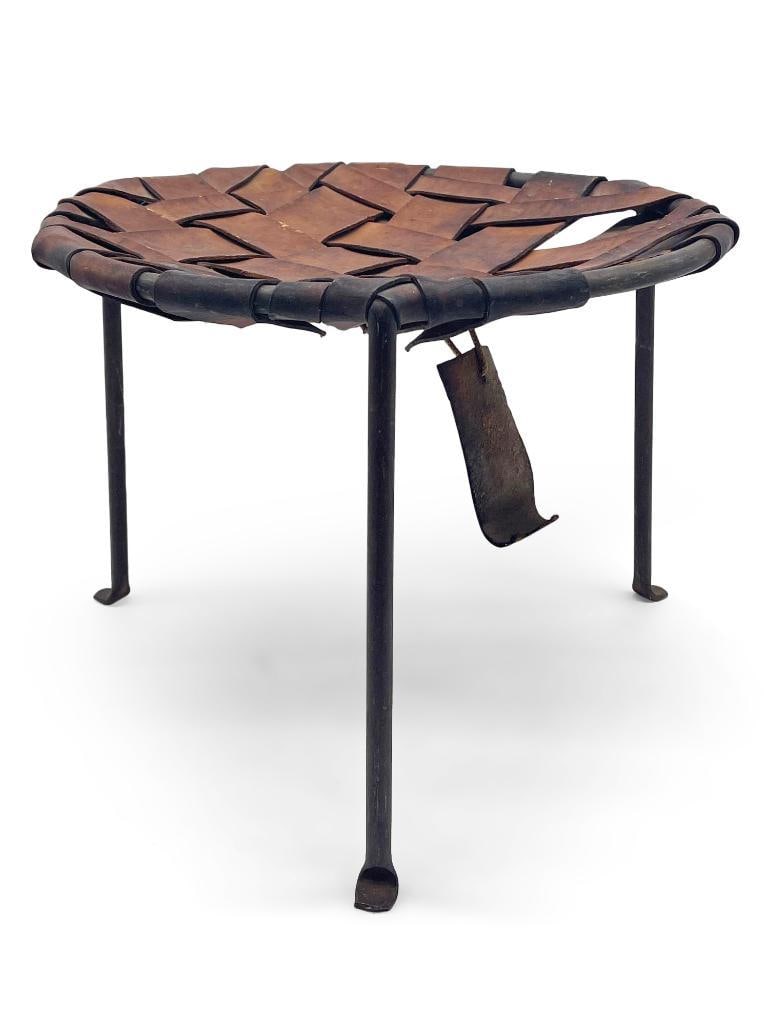 Swift and Monell Woven Iron Stool (1 of 4)