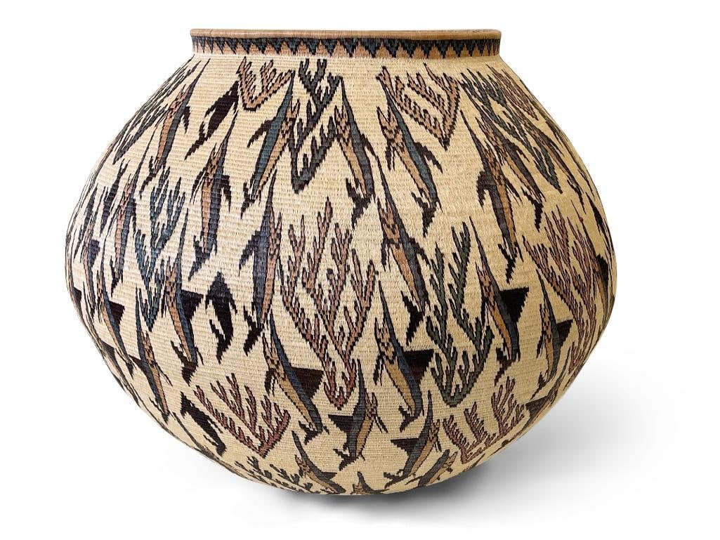 Monumental Wounaan Woven Fish Basket (1 of 4)