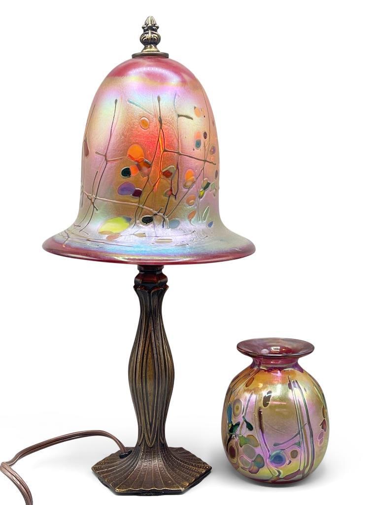 Rick Hunter Art Glass Lamp and Vase (1 of 8)
