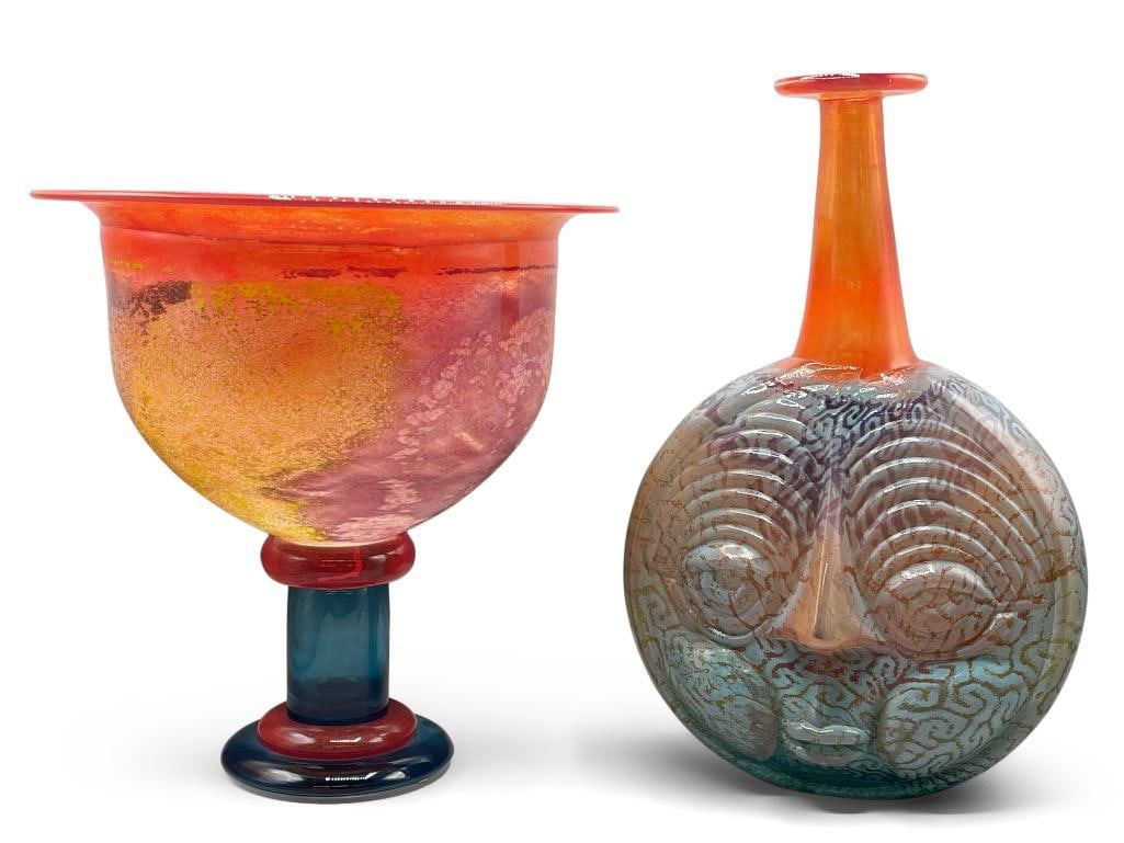 Kosta Boda Art Glass Bowl & Vase (1 of 9)