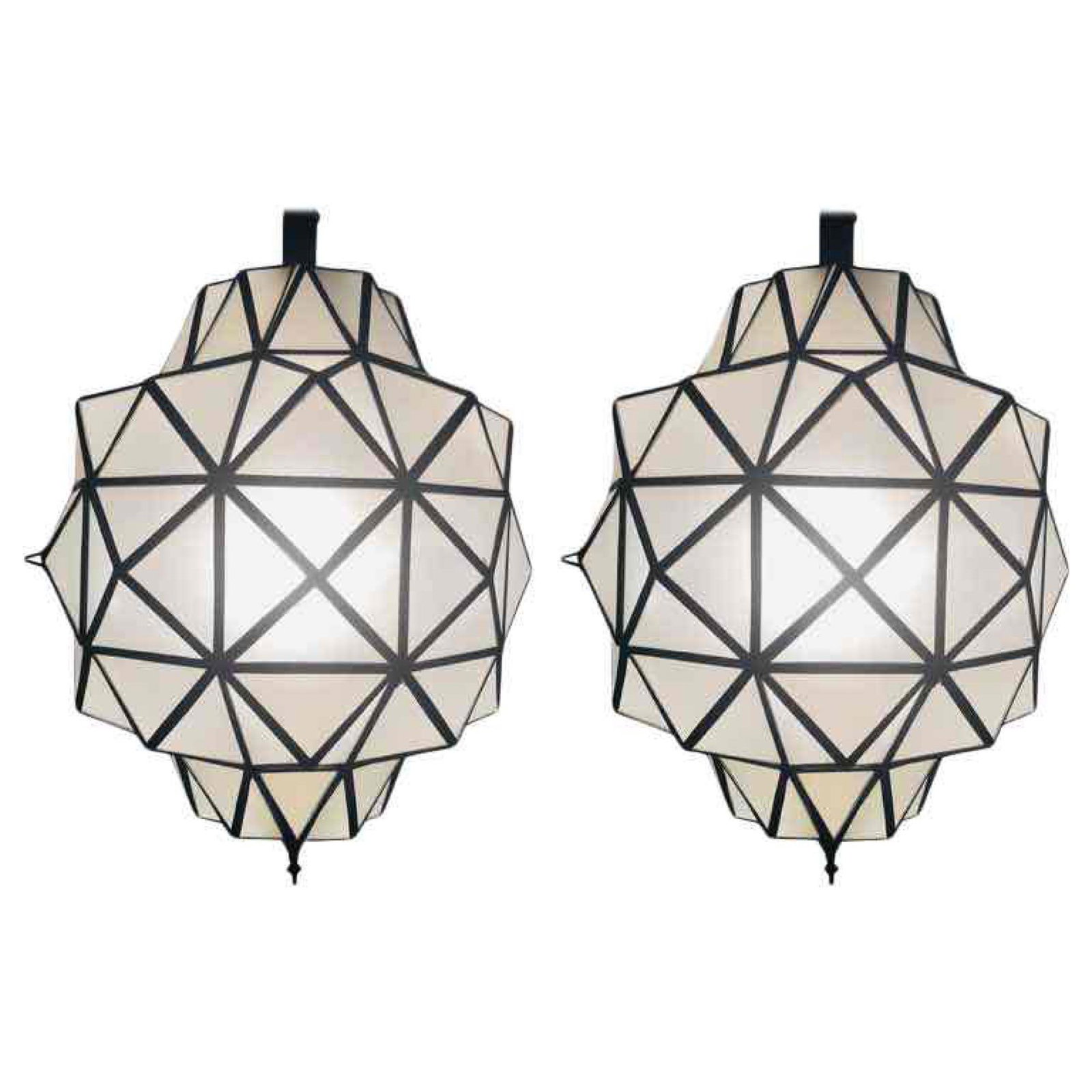 Pair of Art Deco-style Hanging Pendant Lamps (1 of 4)