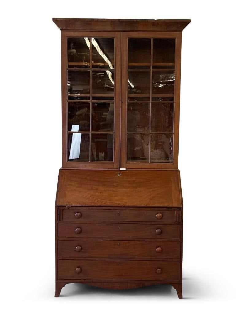 Federal Two-Part Secretary Desk Bookcase (1 of 5)