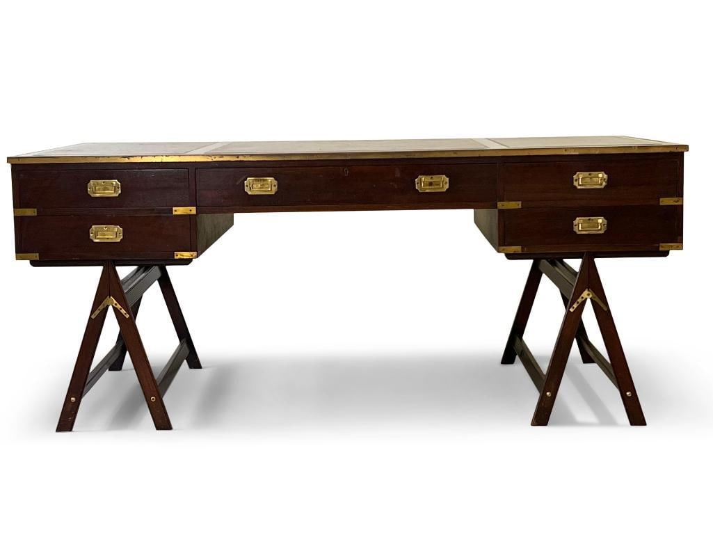 British Colonial-style Campaign Desk (1 of 8)