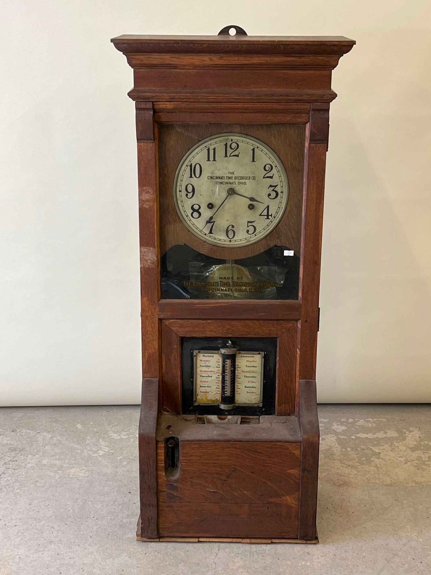Cincinnati Oak Time Clock (1 of 4)