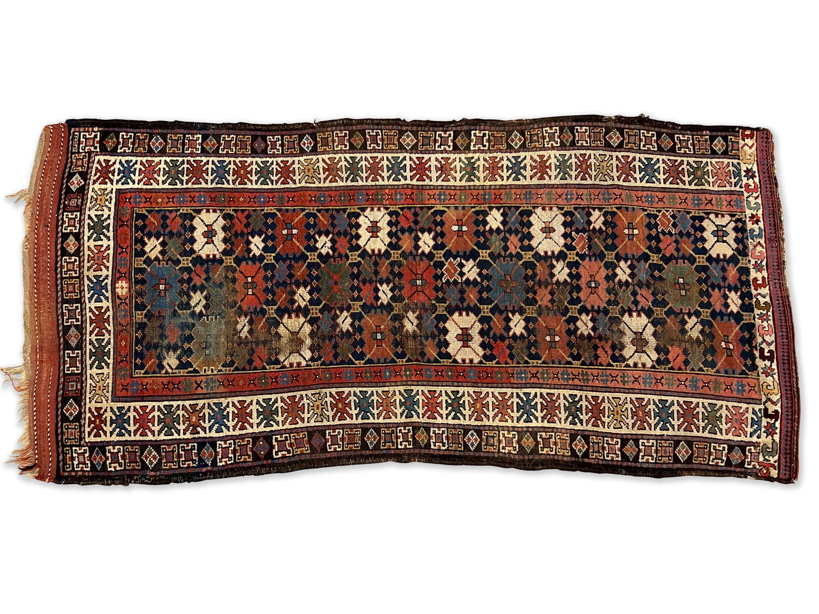 Caucasian Long Rug, 8ft 3in x 4ft 1in (1 of 5)