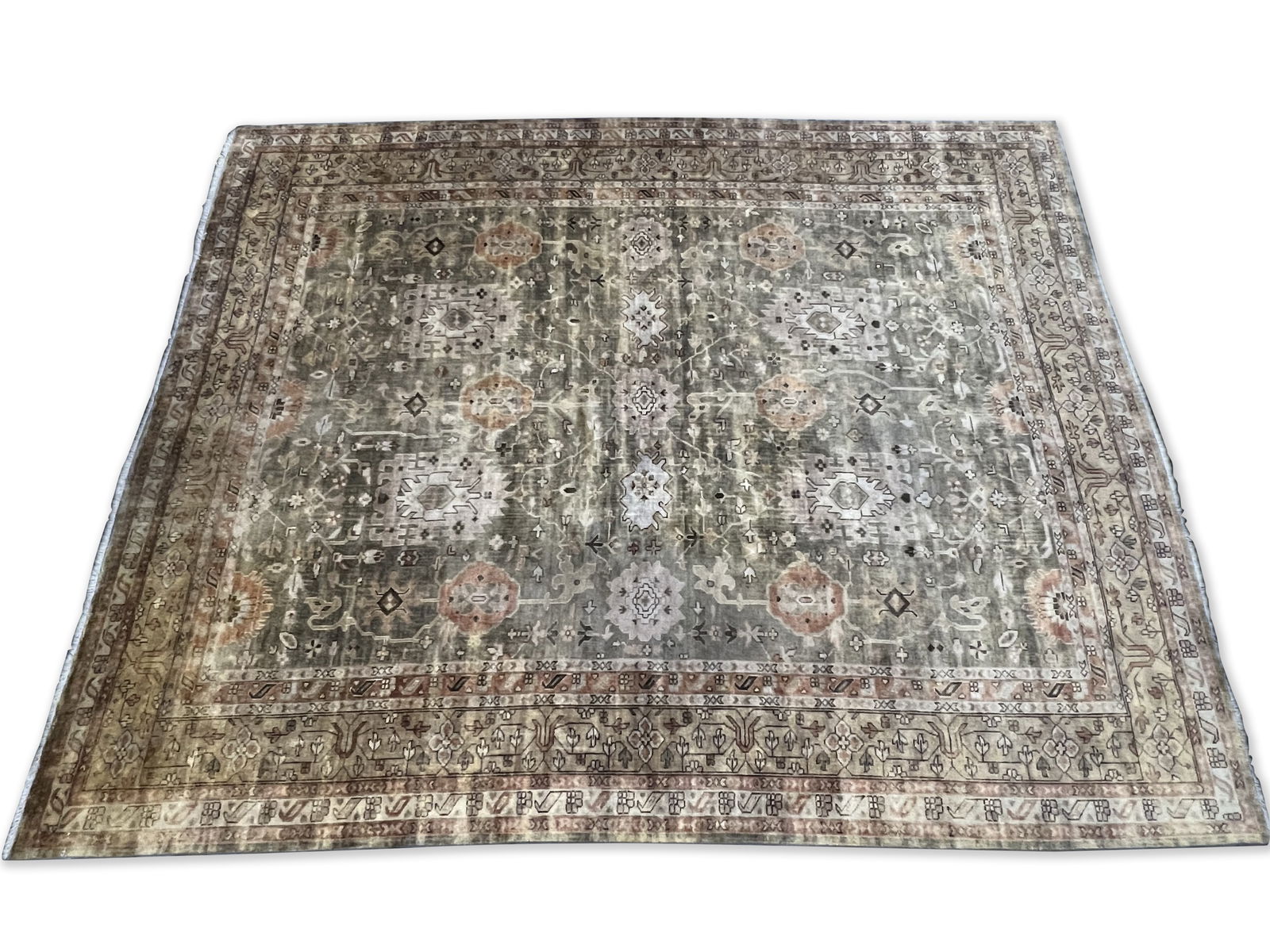 Indo-Oushak Room-Size Carpet, 15ft x 12ft (1 of 6)