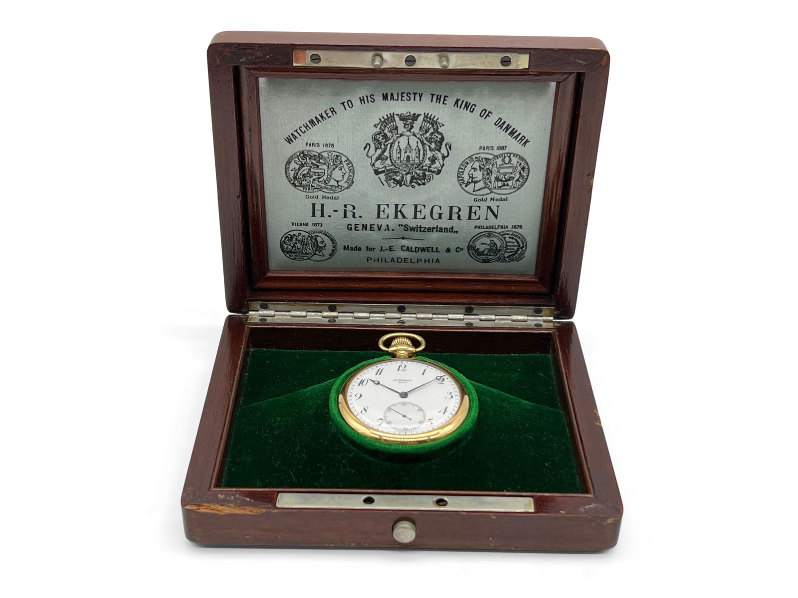 18K Gold H.R. Ekegren Pocket Watch (1 of 10)