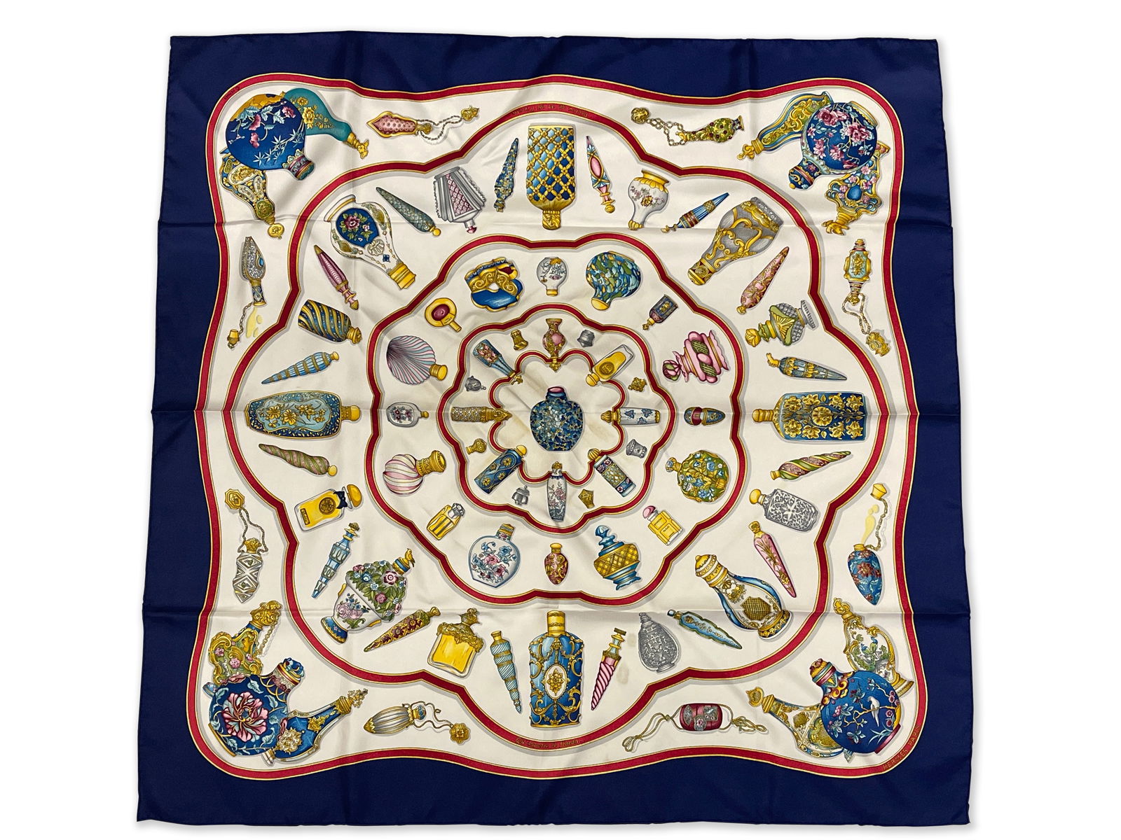 Hermès Paris Perfume Scarf with Box (1 of 6)