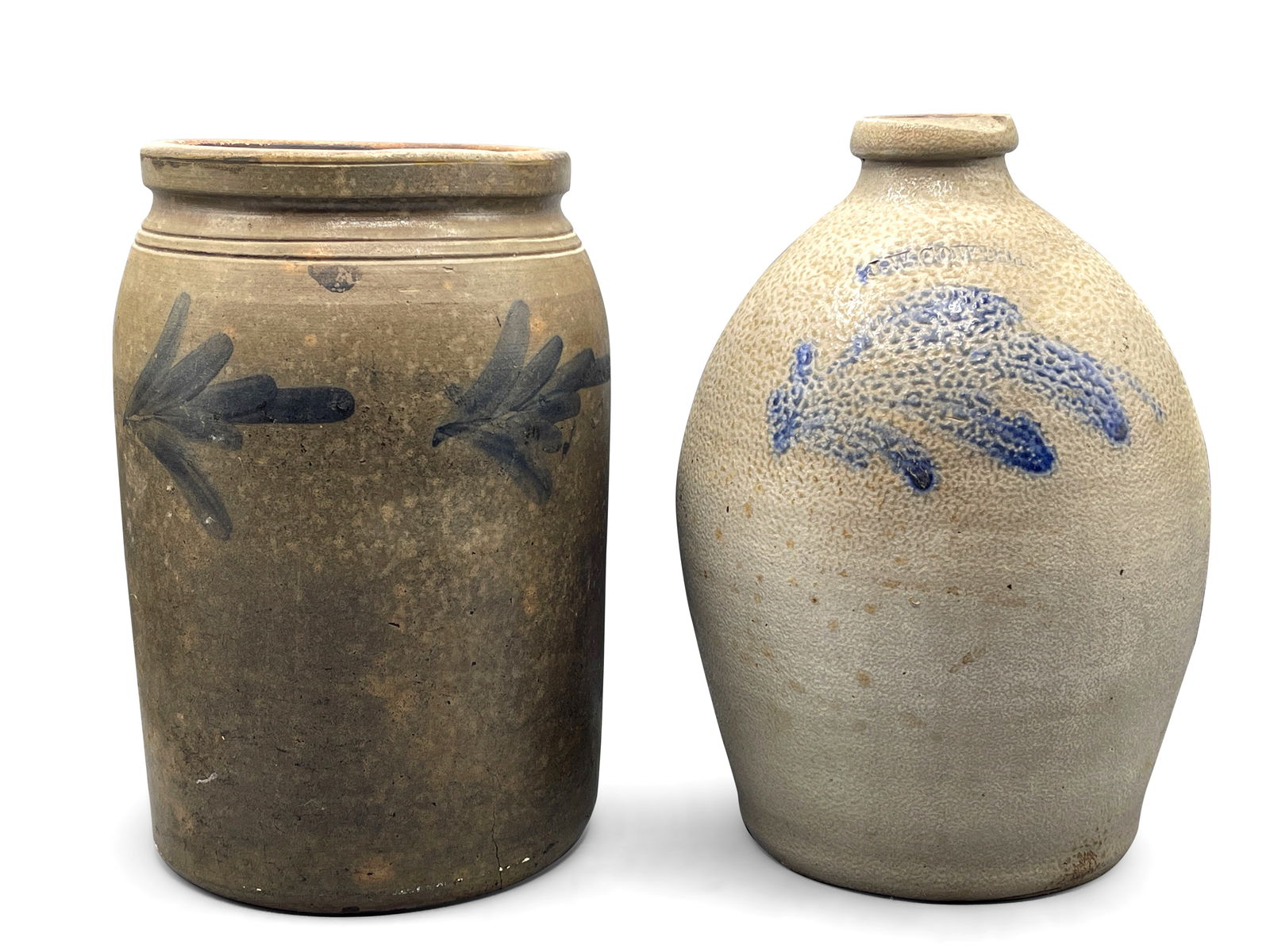 J.W. Cowden Jug and Stoneware Crock (1 of 9)