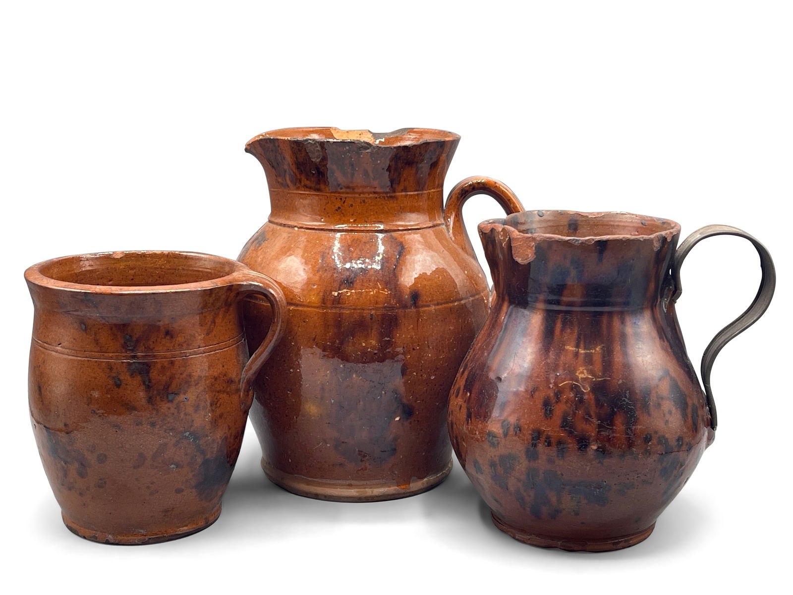 Three Redware Pitchers (1 of 8)