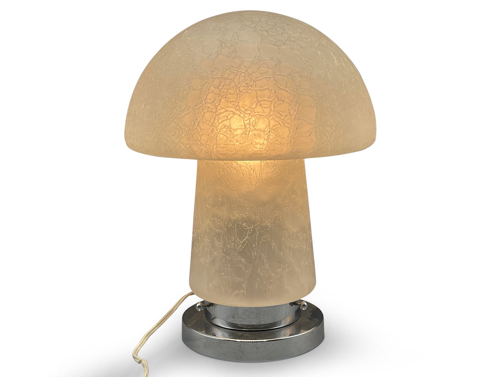 Pukeberg Swedish Glass Mushroom Lamp (1 of 5)